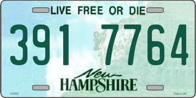 NH license plate 3917764