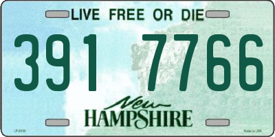 NH license plate 3917766