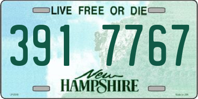 NH license plate 3917767