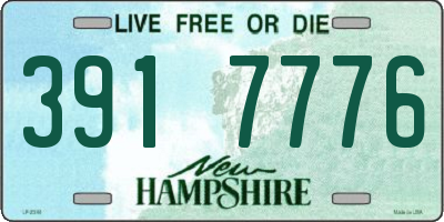 NH license plate 3917776