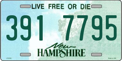 NH license plate 3917795
