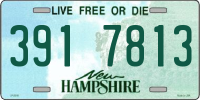 NH license plate 3917813