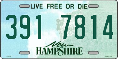 NH license plate 3917814