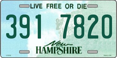 NH license plate 3917820