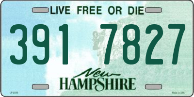 NH license plate 3917827