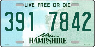 NH license plate 3917842