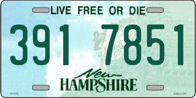 NH license plate 3917851