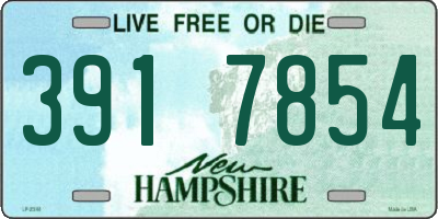 NH license plate 3917854