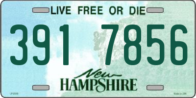 NH license plate 3917856
