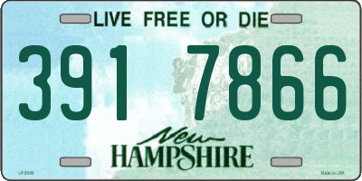 NH license plate 3917866