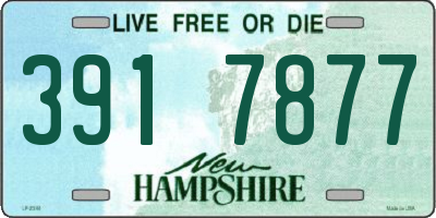 NH license plate 3917877