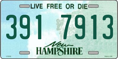 NH license plate 3917913
