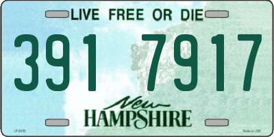 NH license plate 3917917