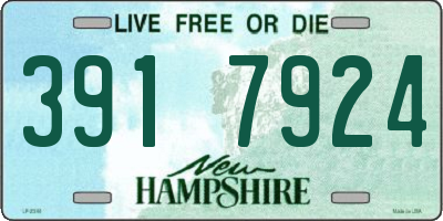 NH license plate 3917924