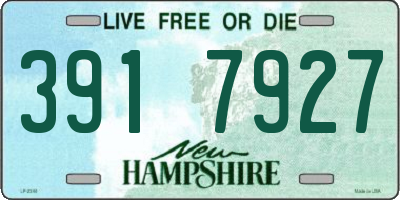 NH license plate 3917927