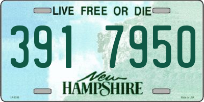 NH license plate 3917950