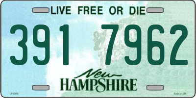 NH license plate 3917962