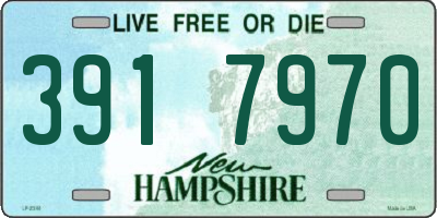 NH license plate 3917970