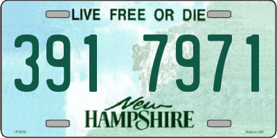 NH license plate 3917971