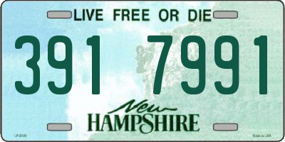NH license plate 3917991