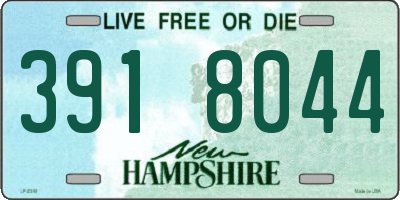 NH license plate 3918044