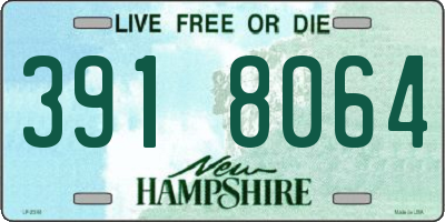 NH license plate 3918064