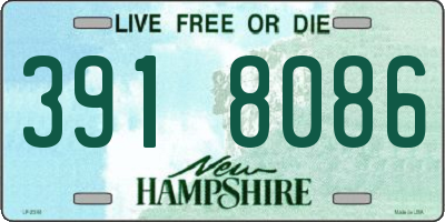 NH license plate 3918086