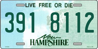NH license plate 3918112