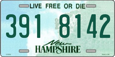 NH license plate 3918142