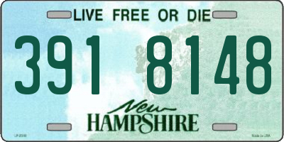 NH license plate 3918148