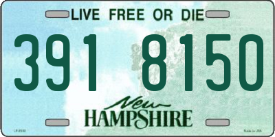 NH license plate 3918150