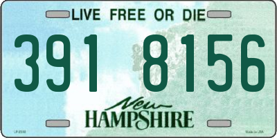 NH license plate 3918156
