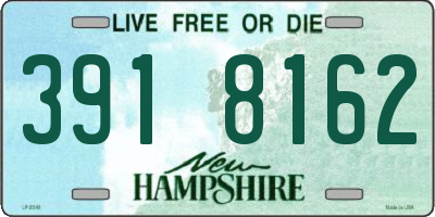 NH license plate 3918162