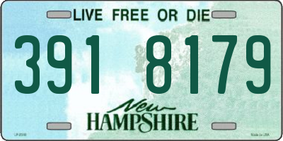 NH license plate 3918179