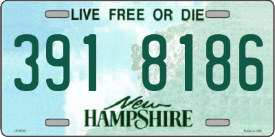 NH license plate 3918186