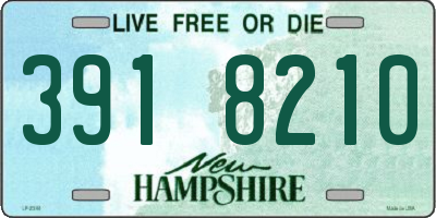 NH license plate 3918210