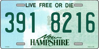 NH license plate 3918216