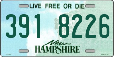 NH license plate 3918226