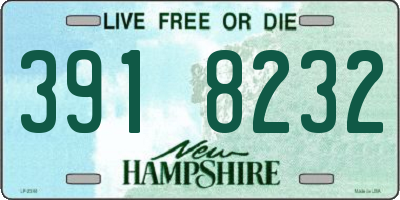 NH license plate 3918232
