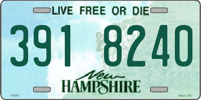 NH license plate 3918240