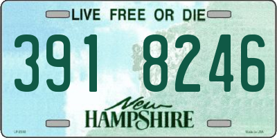 NH license plate 3918246