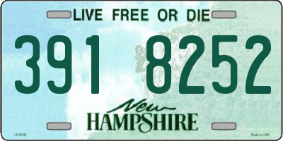 NH license plate 3918252