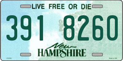 NH license plate 3918260