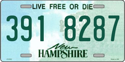 NH license plate 3918287