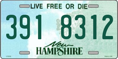NH license plate 3918312