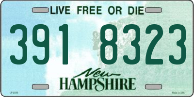 NH license plate 3918323