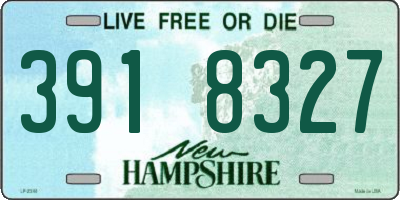 NH license plate 3918327