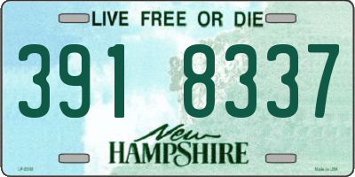 NH license plate 3918337