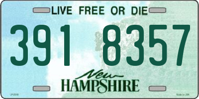 NH license plate 3918357