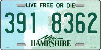 NH license plate 3918362